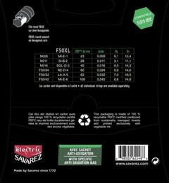 Savarez F50XL Focus cuerdas para guitarras eléctricas, extra light .009 a .042