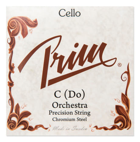 Prim cuerda C para violonchelo, acero cromado, orchestra