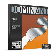 Cuerdas de violín Thomastik-Infeld con núcleo de nailon Dominant - Set de acero Soft 4/4 (135Bw)