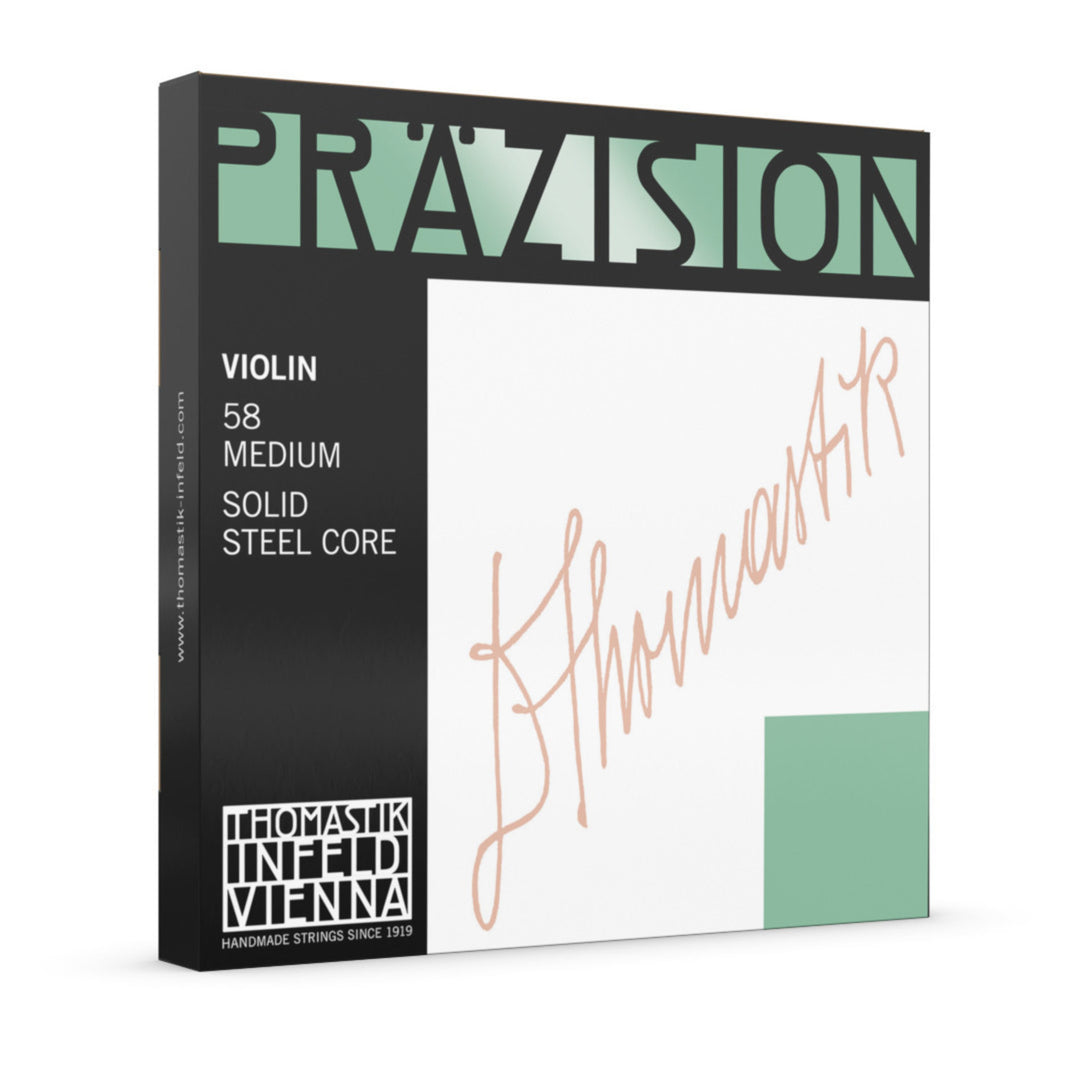 Cuerdas Thomastik-Infeld para violín Precision con núcleo sólido de acero - G entorchada (528)