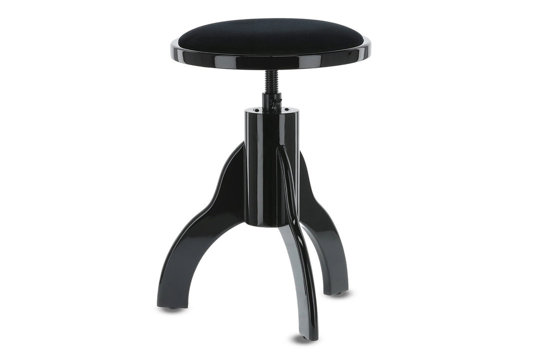 GEWA Silla de piano Deluxe - Black highgloss