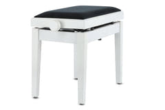 GEWA Banqueta de piano Deluxe Autolift - White mate