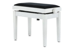 GEWA Banqueta de piano Deluxe Autolift - White mate