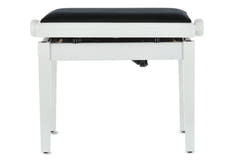 GEWA Banqueta de piano Deluxe Autolift - White mate