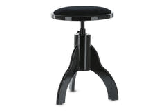 GEWA Silla de piano Deluxe - Black highgloss