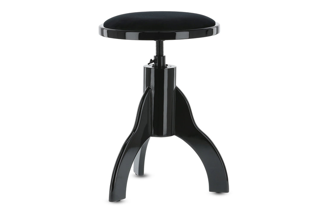 GEWA Silla de piano Deluxe - Black highgloss