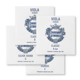 Set de cuerdas Jargar para viola, acero cromado y plata, forte