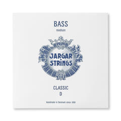 Cuerda D Jargar para contrabajo, acero cromado, forte