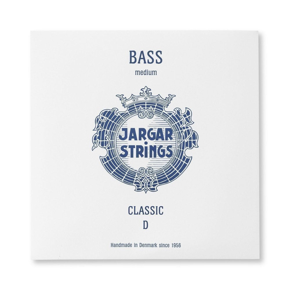 Cuerda D Jargar para contrabajo, acero cromado, forte