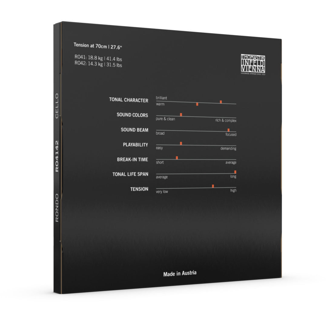 Thomastik-Infeld Cuerdas para violonchelo Rondo - *Medio juego A+D medium (4142)
