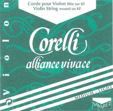 Cuerda E Corelli Alliance Vivace 801ML para violines, con lazo, medium-light