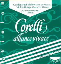 Cuerdas para Violines Corelli Alliance Vivace - Medium-light 800ML