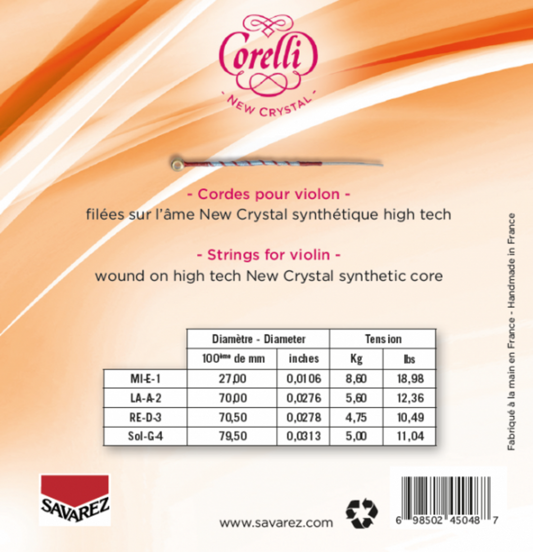Strings para Violines Corelli New Crystal - Forte (700FB)