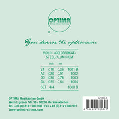 Optima Cuerdas de Violines Goldbrokat - Set 4/4 (1000B)