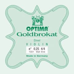 Optima Goldbrokat cuerda E para violines 4/4, 0,25 mm, bola