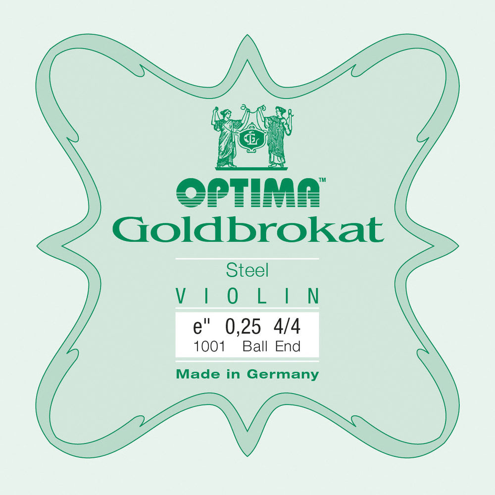 Optima Goldbrokat cuerda E para violines 4/4, 0,25 mm, bola