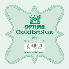 Optima Goldbrokat cuerda E 1/2 para violín, 0,26 mm, bola