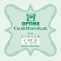 Optima Goldbrokat cuerda E para violín 1/2, 0,27 mm, con bola