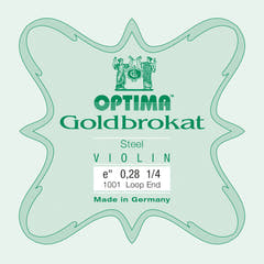 Optima Goldbrokat cuerda E para violin 1/4, 0,28 mm, bucle