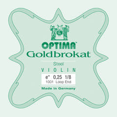 Optima Goldbrokat cuerda E para violín 1/8, 0,25 mm, lazo