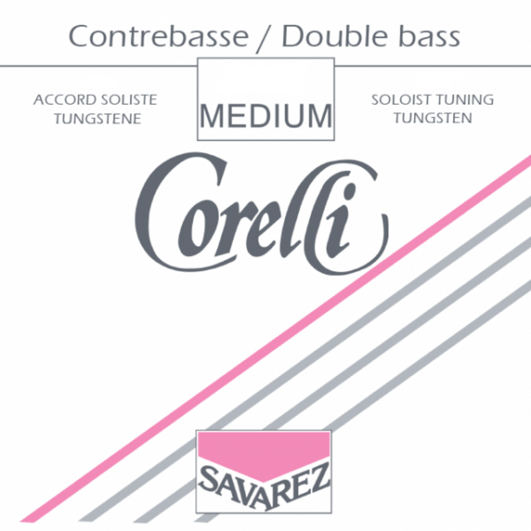 Cuerdas para contrabajo Corelli afinación solista niqueladas - Medium (361M)
