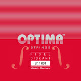 Optima 1001 cuerda D1 para fidel soprano de 6 cuerdas, acero plateado