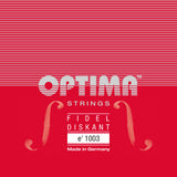 Optima 1003 cuerda E3 para violín soprano de 6 cuerdas, aluminio