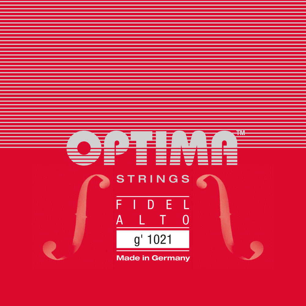 Optima 1021 cuerda G1 para viola de 6 cuerdas, acero plateado