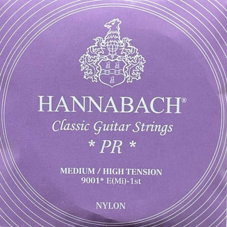 Hannabach 900 E1 cuerda aguda, guitarra clásica, tensión medium/high