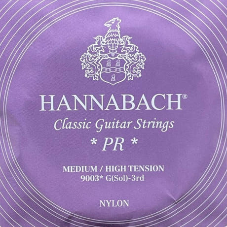 Hannabach 900 G3 cuerda aguda, guitarra clásica, tensión medium/alta