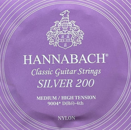 Hannabach 900 cuerda de bajo D4 para guitarra clásica, medium/high tension