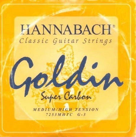 Hannabach 725 G3 cuerda aguda, guitarra clásica, tensión medium/alta