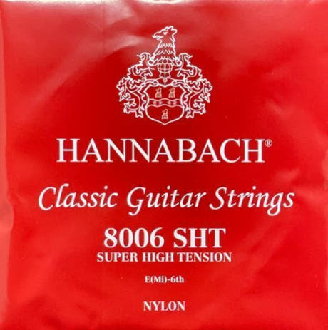 Hannabach 800 E6 cuerda de bajo para guitarras clásicas, super high tension