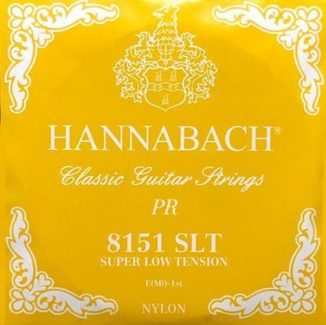Hannabach 815 E1 cuerda aguda para guitarras clásicas, tensión super low