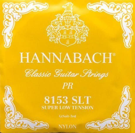 Hannabach 815 G3 cuerda aguda para guitarra clásica, tensión super low