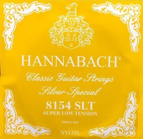 Hannabach 815 D4 cuerda de bajo para guitarra clásica, tensión super low