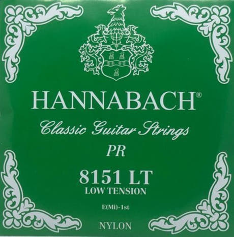 Hannabach 815 E1 cuerda aguda para guitarra clásica, low tension
