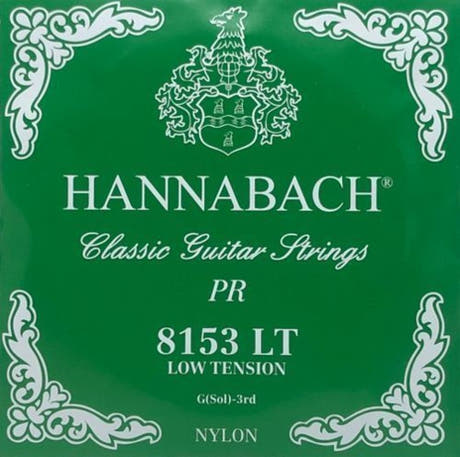 Hannabach 815 G3 cuerda aguda para guitarra clásica, low tension
