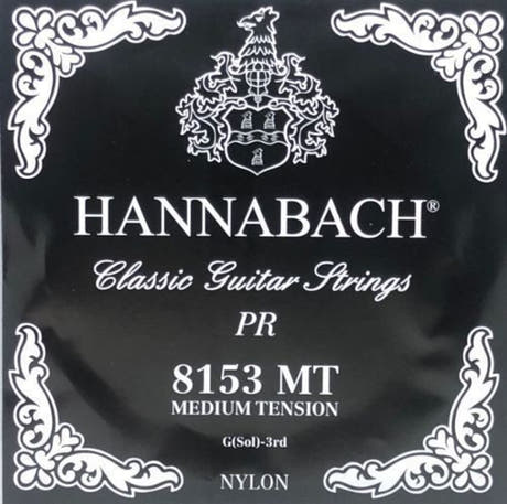 Hannabach 815 G3 cuerda de agudos para guitarra clásica, medium tension