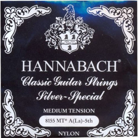 Cuerda de bajo Hannabach 815 A5 para guitarra clásica, medium tension