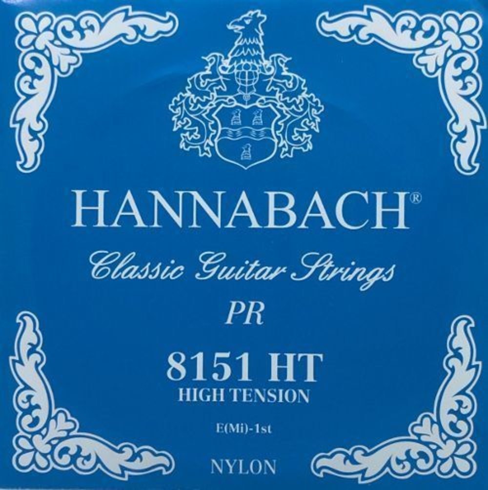 Hannabach 815 cuerda de agudos E1 para guitarras clásicas, High tensión