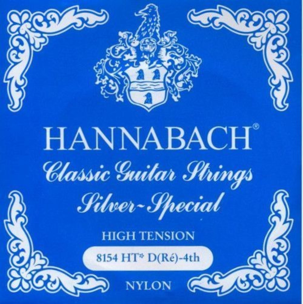Hannabach 815 cuerda de bajo D4 para guitarras clásicas, tensión alta