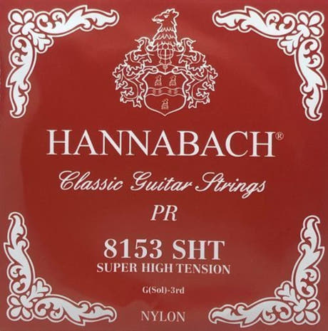 Cuerda aguda Hannabach 815 G3 para guitarra clásica, super high tension