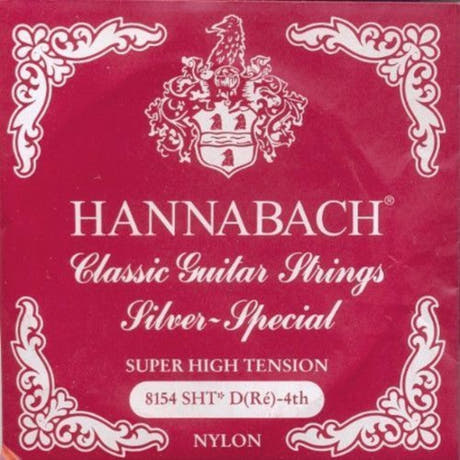 Hannabach 815 D4 cuerda de bajo para guitarra clásica, tensión super high