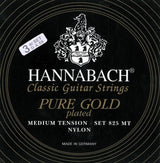 Hannabach Strings for classic guitar Serie 825 Medium tension specialized gold plated - 3er Bass medium (8258MT)