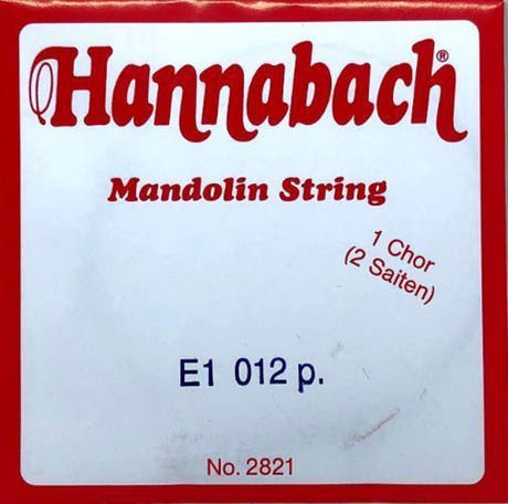 Cuerda de mandolina Hannabach 2821012 E .012", par
