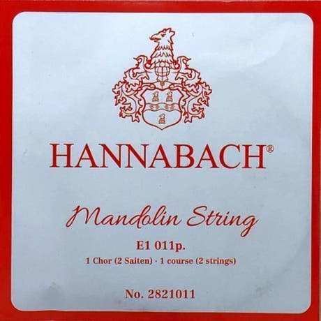 Hannabach 2821011 cuerda E para mandolina .011", par