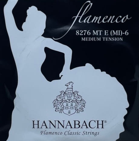 Hannabach 827 string E6 para guitarra flamenca, medium tension