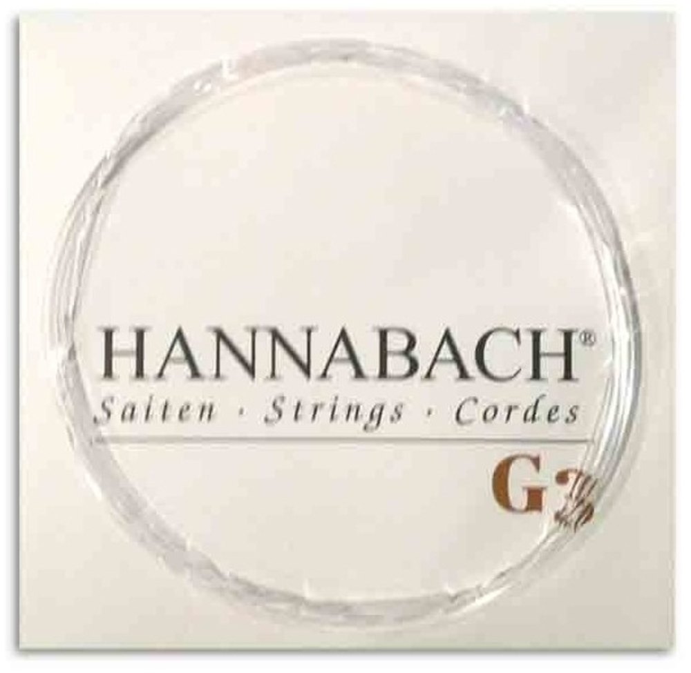 Hannabach 890 1/4 G3 cuerda lisa para guitarra para niños, medium tension