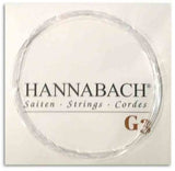 Hannabach 890 1/4 G3 cuerda lisa para guitarra para niños, medium tension